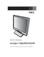 NEC ACCUSYNC LCD5171VM User Manual предпросмотр