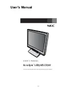 Предварительный просмотр 1 страницы NEC AccuSync LCD51V User Manual