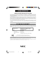 Предварительный просмотр 44 страницы NEC AccuSync LCD5V User Manual