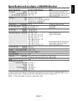 Предварительный просмотр 41 страницы NEC AccuSync LCD72VM User Manual