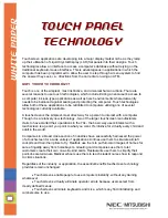 NEC AccuSync LCD72VX White Paper preview