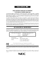 Preview for 73 page of NEC AccuSync LCD72VXM User Manual