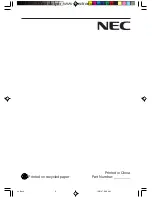 Preview for 24 page of NEC AccuSync LCD73V User Manual