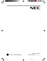 Preview for 24 page of NEC AccuSync LCD73VM User Manual