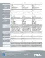 Preview for 2 page of NEC AccuSync PV32 Specification Sheet