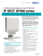 Preview for 1 page of NEC AP400 series Features