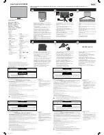 Preview for 1 page of NEC AS192WM-BK Setup Manual