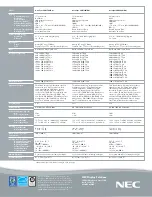 Preview for 2 page of NEC ASLCD174WXM-BK - AccuSync - 17" LCD Monitor Specification Sheet
