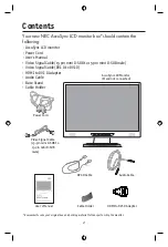 Preview for 4 page of NEC ASLCD19WMGX-BK User Manual