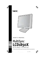 Preview for 1 page of NEC ASLCD92VM-BK User Manual