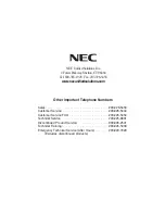 Предварительный просмотр 13 страницы NEC Aspire 4-Button IP Keyset User Manual