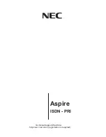 Предварительный просмотр 1 страницы NEC Aspire ISDN PRI Manual