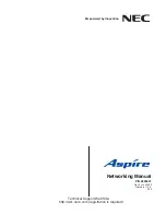 NEC Aspire L Networking Manual preview