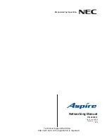 NEC Aspire Series Networking Manual preview
