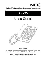 NEC AT-35 User Manual preview