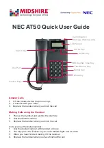 NEC AT-50 Quick User Manual preview