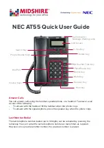 NEC AT-55 Quick User Manual preview
