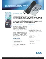 Предварительный просмотр 1 страницы NEC AT21 Brochure