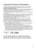 Preview for 3 page of NEC Aterm MR05LN Instruction Manual