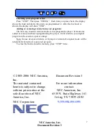 Preview for 7 page of NEC Audio Emcee User Manual