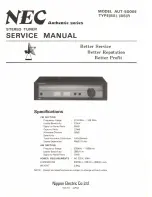 Preview for 1 page of NEC AUT-5000E Service Manual