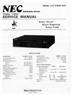 Preview for 1 page of NEC AUT-8300E Service Manual