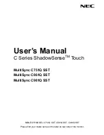 NEC C  SERIES User Manual предпросмотр