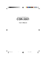 NEC CDR-3001 User Manual preview