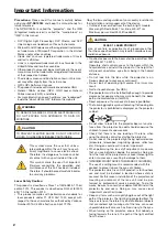 Предварительный просмотр 2 страницы NEC Cinema NP-NC1503L User Manual