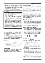 Предварительный просмотр 5 страницы NEC Cinema NP-NC1503L User Manual