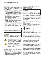 Предварительный просмотр 2 страницы NEC Cinema NP-NC603L User Manual