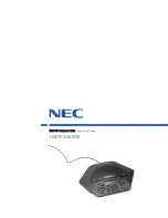 NEC CONFERENCE MAX NDA-31109 User Manual preview