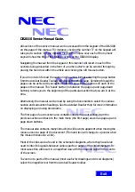 Preview for 198 page of NEC DB2000 Service Manual