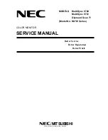 NEC Diamand Scan 71 Service Manual preview