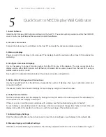 Preview for 46 page of NEC Display Wall Calibrator 1.0.00 User Manual