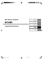 Preview for 39 page of NEC DLP CINEMA NC1600C Important Information Manual