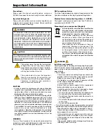 Preview for 2 page of NEC DLP CINEMA NC1600C User Manual