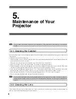 Preview for 38 page of NEC DLP CINEMA NC1600C User Manual