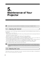 Preview for 42 page of NEC DLP Cinema NC2000C User Manual