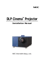 Preview for 2 page of NEC DLP CINEMA NC2500S Installation Manual