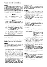 Preview for 2 page of NEC DLP CINEMA NC2500S User Manual