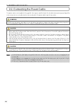 Preview for 22 page of NEC DLP Cinema NP-NC1202L User Manual