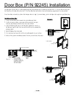 NEC Door Box 92245 Installation предпросмотр