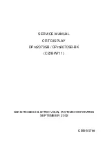 Preview for 1 page of NEC DPro2070SB Service Manual