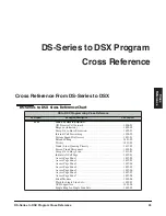 Предварительный просмотр 1 страницы NEC DS TO DSX - CROSS Reference