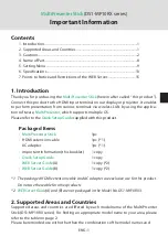 Preview for 11 page of NEC DS1-MP10RX2 Important Information Manual