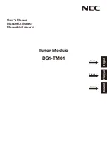 Preview for 1 page of NEC DS1-TM01 User Manual
