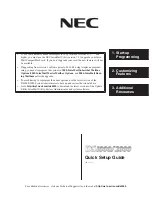 NEC DS1000 Quick Setup Manual preview