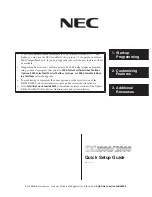 Preview for 1 page of NEC DS1000 Quick Setup Manual