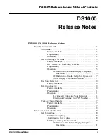 Preview for 3 page of NEC DS1000 Release Notes